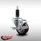 Service Caster 3'' SS Maroon Poly Swivel 1-1/8'' Expanding Stem Caster with Brake SCC-SSEX20S314-PPUB-MRN-TLB-118 - alternate 4